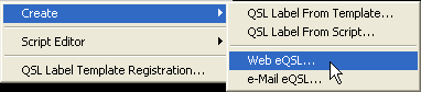 Managing QSLs - Clicking Web eQSL.