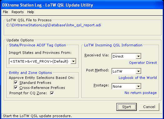 LoTW QSL Update Utility