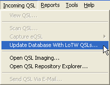 Accessing the LoTW QSL Update Utility