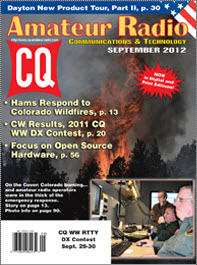 Reception Log in September 2012 issue of CQ