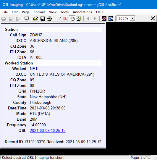 LoTW eQSL Capture Completed